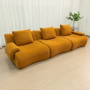 Vacuum Compression Modular Sofa Couch Modern Italian Style Furniture Living Room Three Seat Modulable Sofa in a Carton