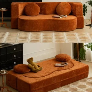 Vacuum Compression Sofa Living Room Apartment Hotel Folding Dual Use Small-sized Modular Sofa Bed Removable Washable Lazy