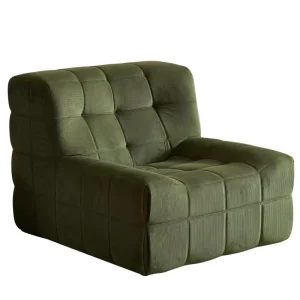 Vacuum Packed Accent Living Room Furniture Lounge Chair Tufted Grid Bubble Corduroy Armchair Single Lazy Compressed Sofas