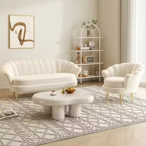 Velvet Sofa Gold Sectional Nordic Metal Cloth Single Office Luxury Modern Home Living Room Set Sofas Hotel Furniture