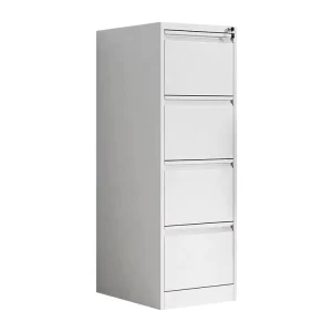 Vertical 4 Drawer Waterproof Steel Storage Cabinet Anti Tilt Design Medical Records Filing Cabinets With Hanging Documents