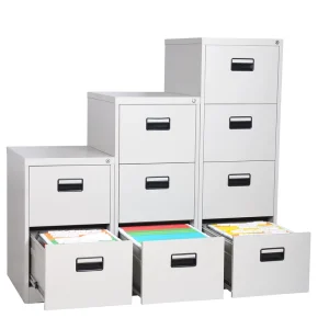 Vertical Metal Filing Cabinet 2 4 Drawer Office Storage Durable Lateral File Cupboard Customized Design