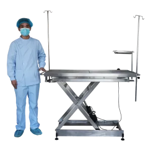 Vet Surgical Equipment 304 Stainless Steel Electric Surgical Table Veterinary Examination Table Operating Table