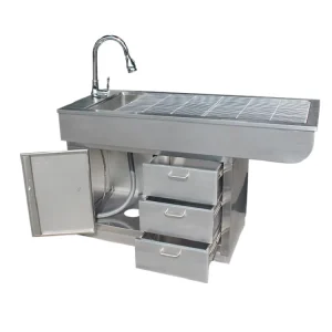 Veterinary Stainless Steel Pet Examination Table with Drawers for Animal Hospital and Veterinary Clinic