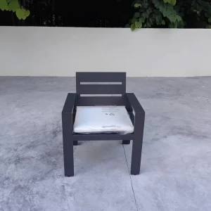 Villa Hotel Comfortable Waterproof Outdoor Furniture Patio Aluminum Frame Garden Armchair