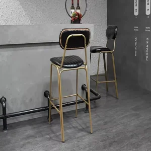Vintage American Style Bar Stools High Backrest Ideal for Cafe & Restaurant