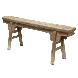 Vintage Antique Chinese Home Furnishing Furniture Rustic Recycled Wood Skinny Stool