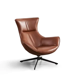 Vintage Industrial High Quality PU Leather Chairs with Iron Base Legs Comfortable Seat Living Room Dining Hotel Use