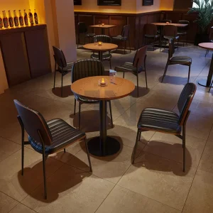 Vintage Iron Restaurant Furniture Set Commercial Dining Table and Chair Combination for Cafe Bar Lounge