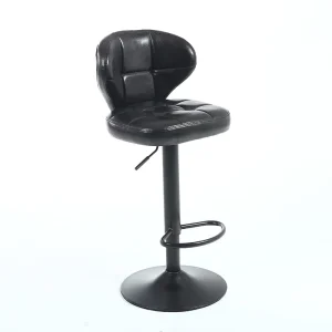 Vintage Luxury Bar Chair Leather Waterproof for Bar Kitchen Restaurant