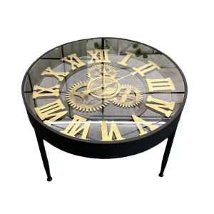 Vintage Nordic Living Room Small Apartment Coffee Table American Hotel Side Clock Art Coffee Table
