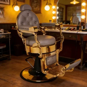 Vintage Retro Texture Hairdressing Chair Barber Hair Salon Furniture Factory Supply BX 2940 1