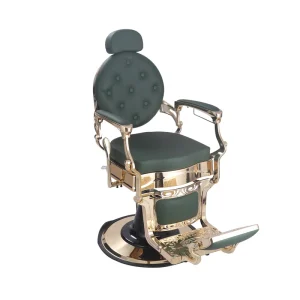 Vintage Salon Gold Classic Barber Chair for Men for Sale