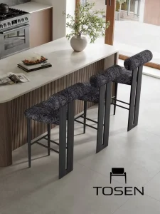 Vintage Solid Wood bar Chair Designer High Stool bar Chair Island Table Chair Antique Style Home High Chair