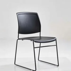 Visitor Chair PM 0471 Stackable PP Plastic Office Chair Contemporary Design Adjustable Height Home Office Hotel Workshop Use