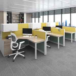 Volume Discount Modern Office Cubicles Workstation Desk Office Furniture 2 4 6 8 Person Staff Partition Desk Modular Workstation