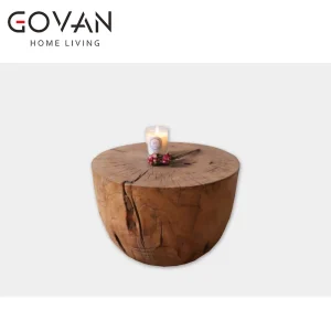 Wabi Sabi Antique Solid Wood Coffee Table with Customized Color 2 Year Warranty Durable Aged Wood Design for Home & Hotel Use
