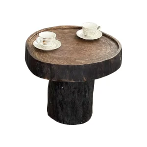 Wabi Sabi Style Solid Wood Coffee Table Modern Design for Living Room & Balcony Home Furniture Decorative