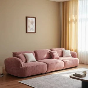 Wabi sabi Reclining Sectional Sofa Set Modern Honeycomb Fabric Living Room Furniture Fully Packed Soft Bag