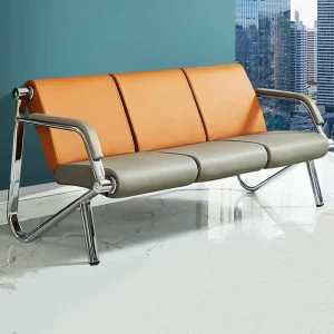 Waiting Chair with Cushioned Seat and Durable Frame for Comfortable Reception Areas