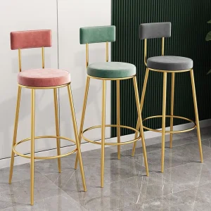 Wall side European style Long Table Chair Set Milk Tea Shops Light luxury Small bar Counter Minimalist Modern