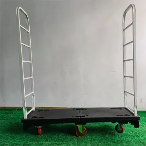 Warehouse Heavy Duty Easy Assemble Folding with Wheels Cargo Platform U Boat Trolley Cart Retail