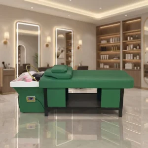 Washing Hair Salon Furniture Electric Head Spa Shampoo Bed with Shampoo Bowl Chair Bed