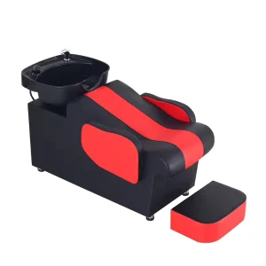 Washing Salon Barber Chair with Sink PU Leather Custom Color