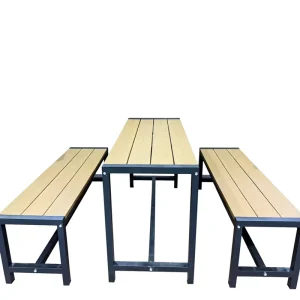 Waterproof Anti Slip Eco friendly Weather Resistant WPC Bench Slats with Wood Grain Surface Outdoor Decking 5-Year Warranty