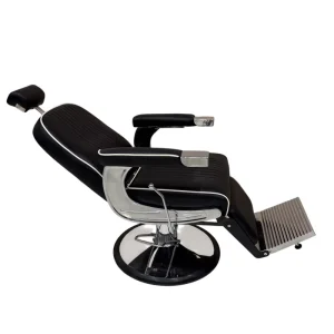 Waterproof Easy Clean Barber Chair Hydraulic Adjustable Reclining Heavy Duty Beauty Chair for Busy Salon
