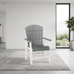 Waterproof HDPE Adirondack Chair Outdoor Garden Furniture Weather Resistant Recycled Plastic Patio Chair for Deck