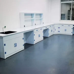 Waterproof Polypropylene Workstation for University Chemistry Lab Strong Acid Resistant Laboratory Furniture