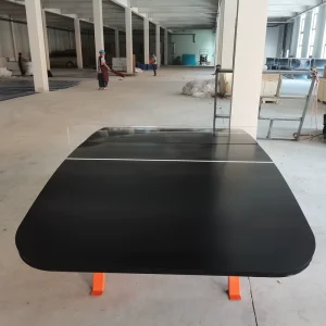 Waterproof Sun Proof Impact Resistant Indoor Outdoor Folding Freestanding Steel Football Table Tennis Training Table