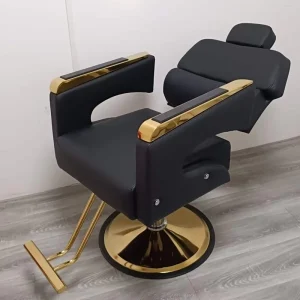 Waterproof Synthetic Leather Leisure Chair with Metal Frame Soft Comfortable Barber Shop Furniture