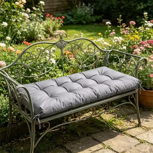 Waterproof and Sun resistant Oxford Cloth Bench Cushions for Outdoor Seating