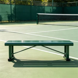 Weather Resistant Lightweight Club Seating Comfortable Athlete Rest Durable Portable Aluminum Pickleball Bench