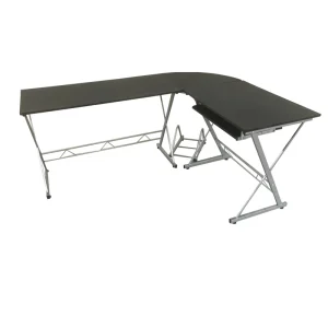 White Eco Friendly Metal Studio Computer Desk for Home or Office Use