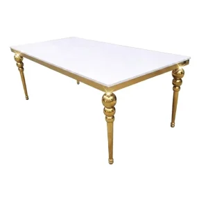 White Gold Tables for Wedding Party Buffet Catering