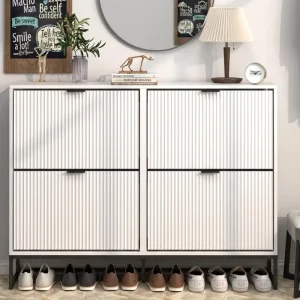 White Home Entryway Simple Modern Hallway Living Room Light Luxury Foyer Small Apartment Large Capacity Storage Shoe Cabinet