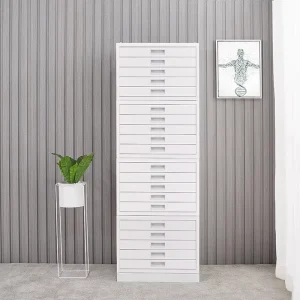 White Stainless Steel Eco-friendly Medical Storage Slide Cabinet Furniture Customizable Options for Hospital