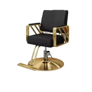 Wholesales China Best Manufacturer Latest Modern Blue Gold Woman Men Haircut Saloon Chair Hair Salon Barber Chairs