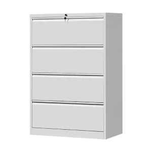 Wide Drawer File Cabinet Lateral Cabinet Metal 4 Drawer File Cabinet