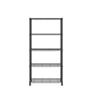 Wire Metal Shelf with Casters Heavy Duty Wire Shelving Unit Mobile Metal Storage Shelf