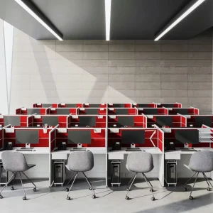 Wise Modern Office Furniture Call Center Partition Cubicle Workstation