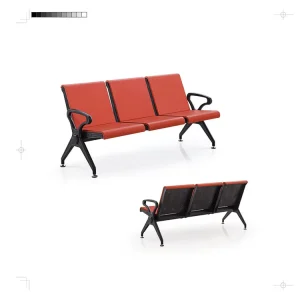 Wood 3 Seater Contemporary Waiting Chair for Hospital Airport School Mall Use