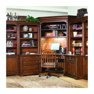 Wood Antique Solid Wood Bookcases Library Bookshelf with Drawers Multi function Book File Storage Cabinet Indoor Furniture Set