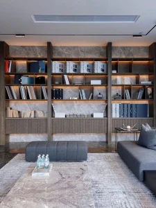 Wood Bookshelves Modern Custom Eco-Friendly Home Office Apartment Living Room Furniture Modular Space-Saving School