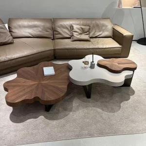 Wood Coffee Table New Design Coffee Table Set Luxury Modern Living Room Sets Walnut Coffee Table