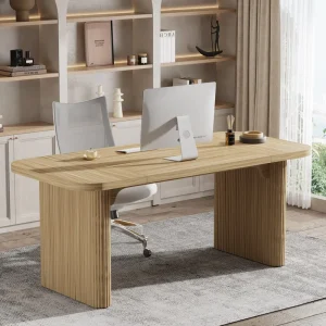 Wood Executive Desk Simple Rectangular Computer Desk Writing Table