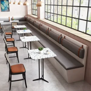Wood Frame Upholstered Armrest Bar Chair Backrest High Stool Convenience Store Living Room Nordic Style Commercial Furniture